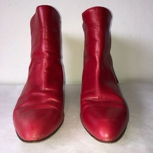 Vintage 80’s Red Booties